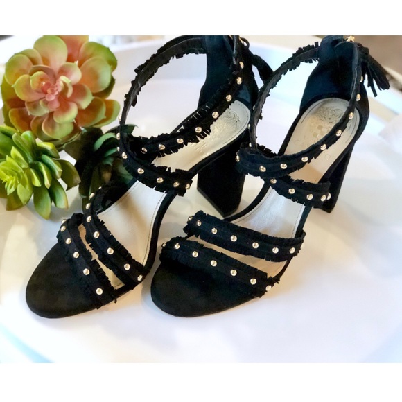 Vince Camuto Shoes - Vince Camuto ‘Machila’ Studded Fringed Sandal